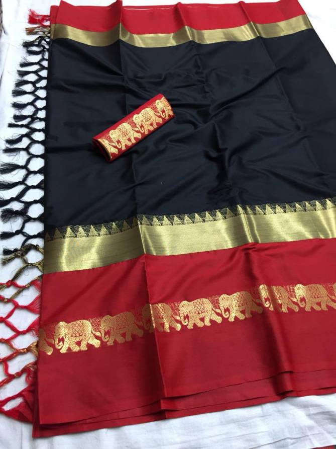 Aura Hathi Latest Festive Wear Designer Cotton Silk Banarasi Saree Collection